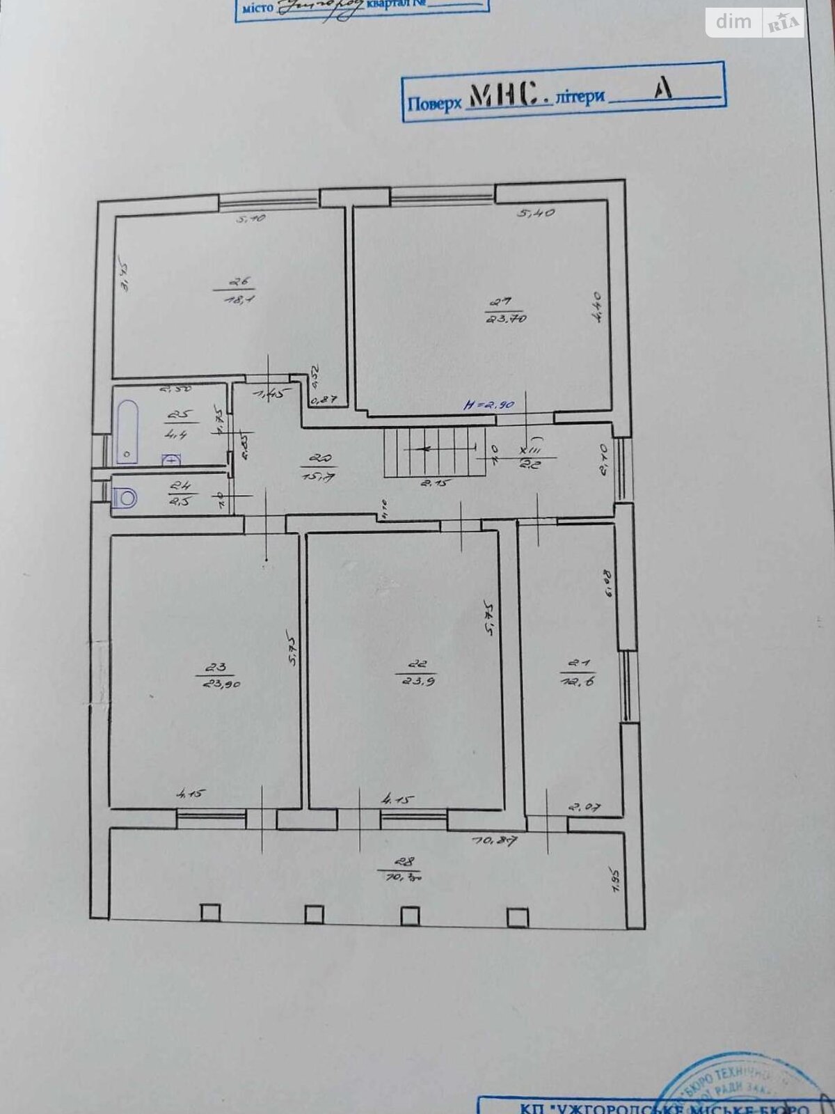 двухэтажный дом, 485 кв. м, кирпич. Продажа в Ужгороде район Кальвария фото 1