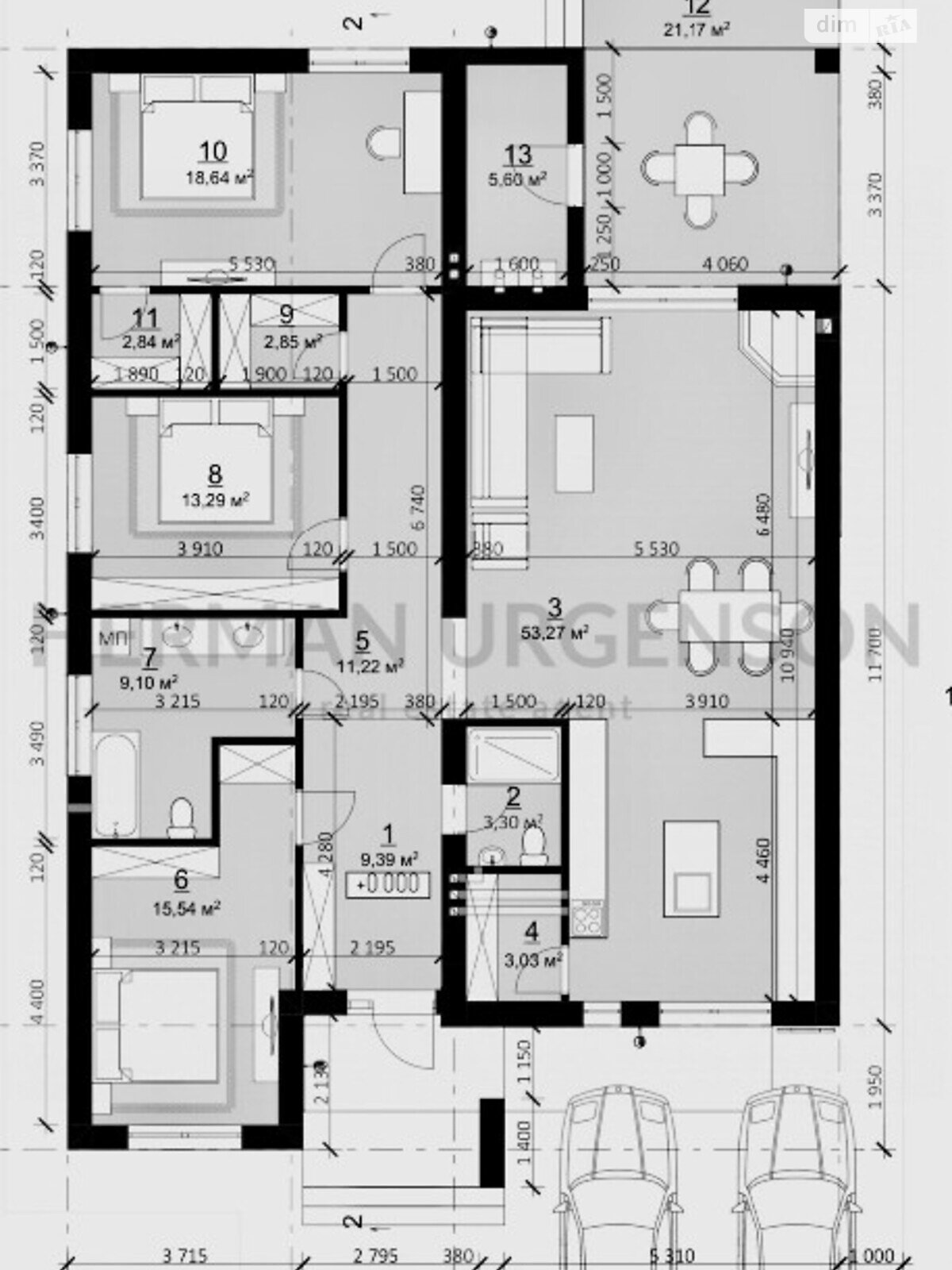 одноповерховий будинок, 180 кв. м, цегла. Продаж в Ужгороді, район Новий фото 1