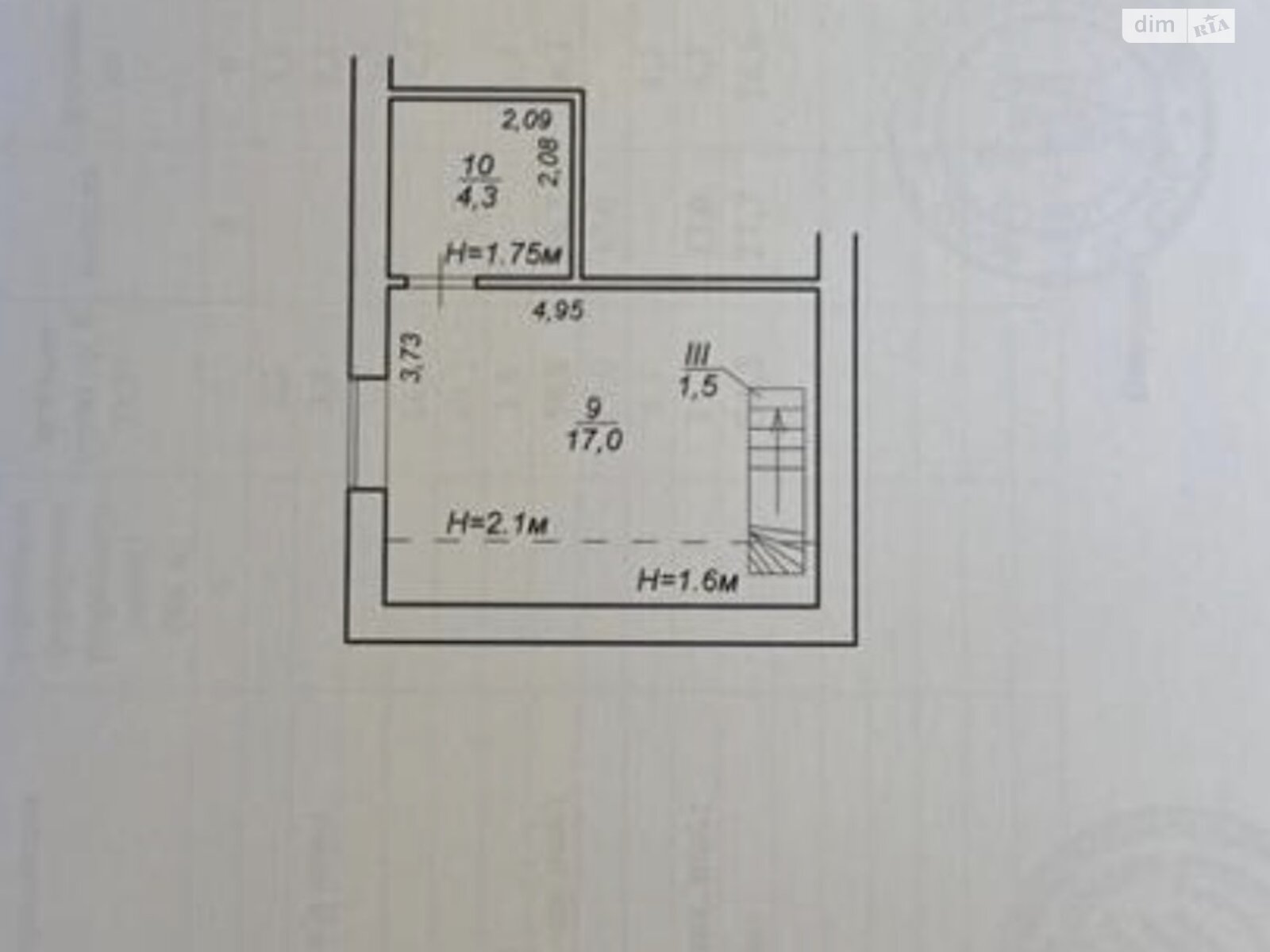 двоповерховий будинок, 54.3 кв. м, цегла. Продаж в Ужгороді, район Центр фото 1