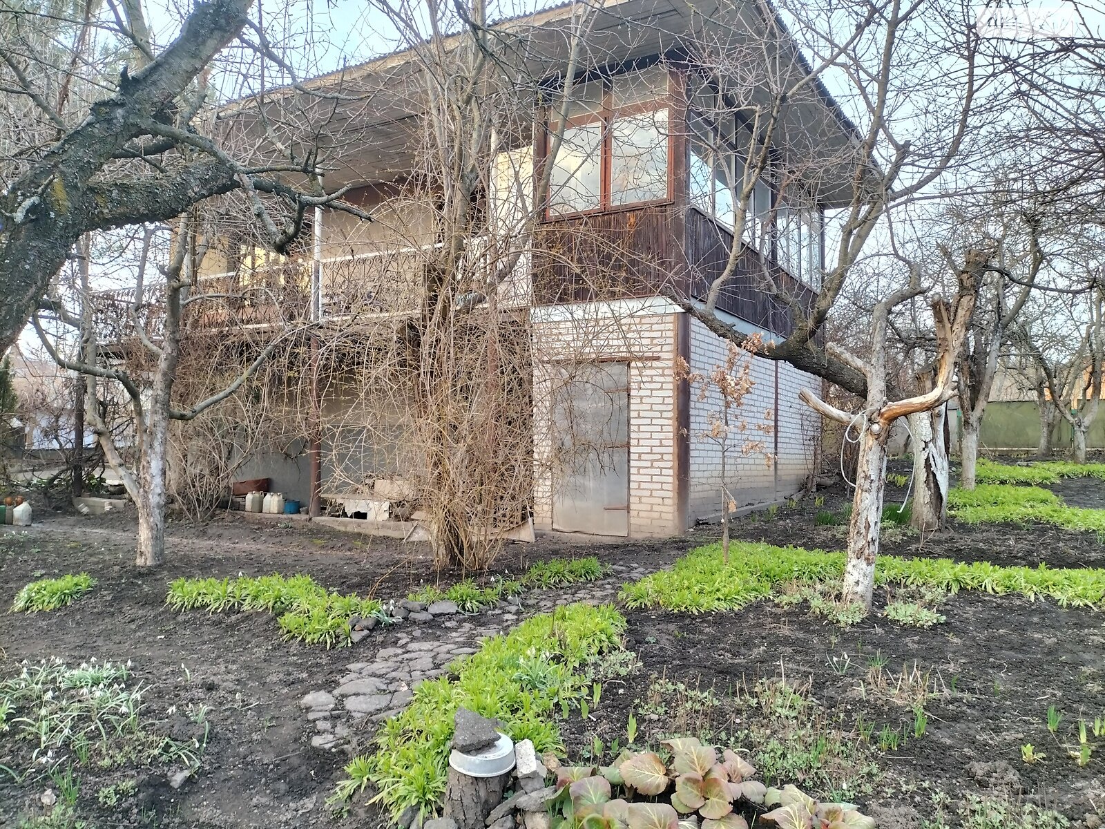 триповерховий будинок веранда, 150 кв. м, цегла. Продаж у Урожайне фото 1