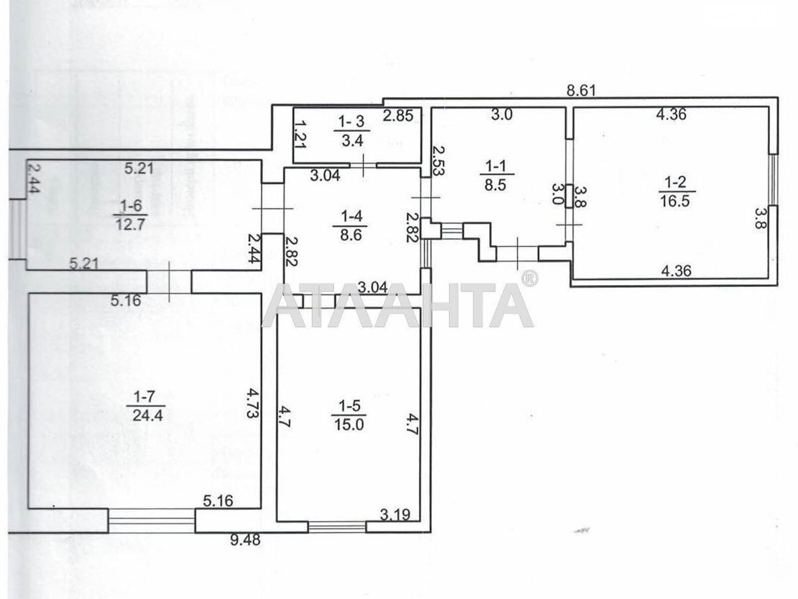 одноповерховий будинок, 89.1 кв. м, ракушечник (ракушняк). Продаж у Усатове фото 1