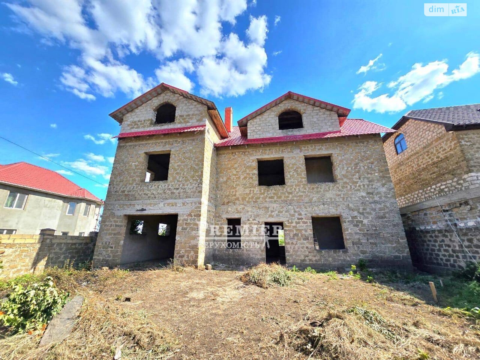 двухэтажный дом с мансардой, 246.3 кв. м, ракушечник (ракушняк). Продажа в Усатово фото 1 двухэтажный дом с мансардой, 246.3 кв. м, ракушечник (ракушняк). Продажа в Усатово фото 1