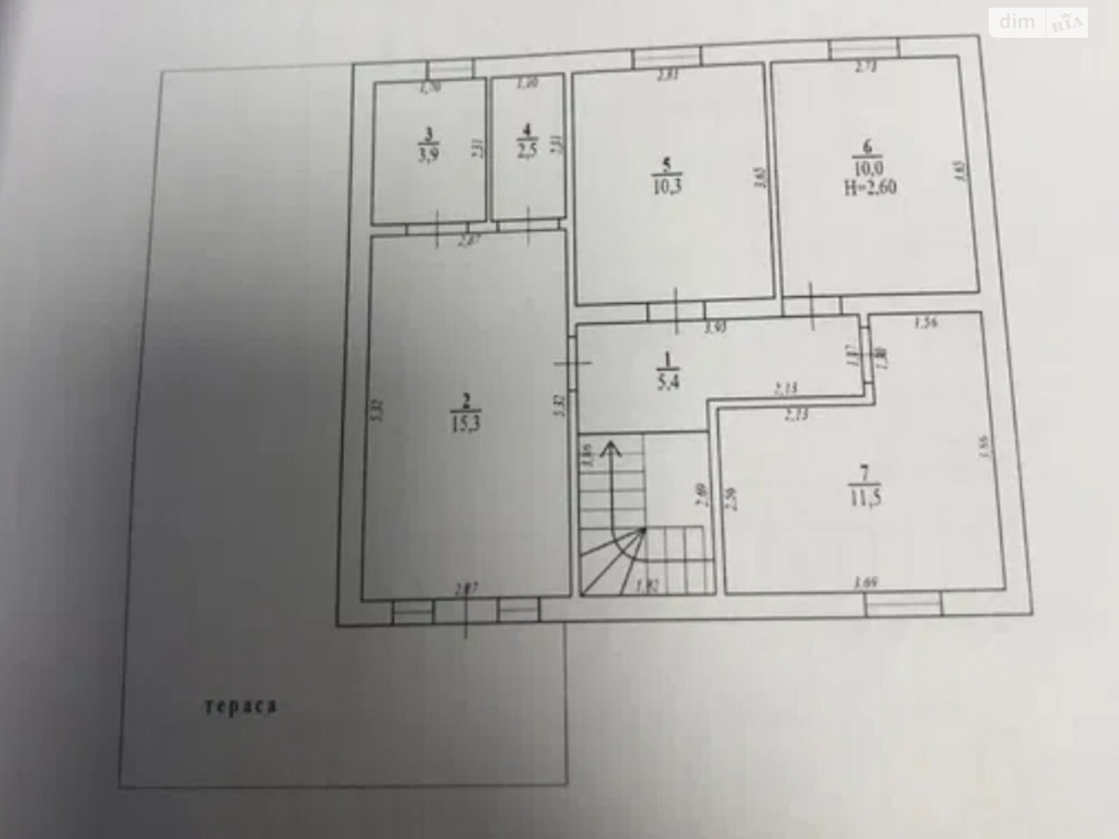двухэтажный дом, 149.1 кв. м, кирпич. Продажа в Вапнярке фото 1