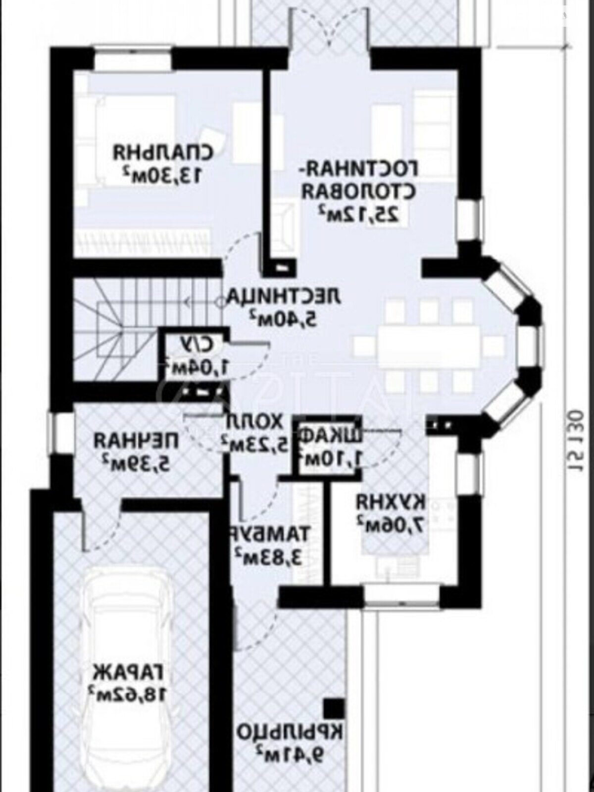 двухэтажный дом, 155 кв. м, кирпич. Продажа в Даниловке фото 1