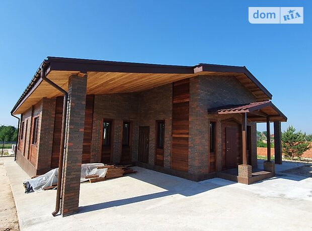 одноповерховий будинок з каміном, 177 кв. м, дерево та цегла. Продаж в Іванковичах (Київська обл.) фото 1 одноповерховий будинок з каміном, 177 кв. м, дерево та цегла. Продаж в Іванковичах (Київська обл.) фото 1