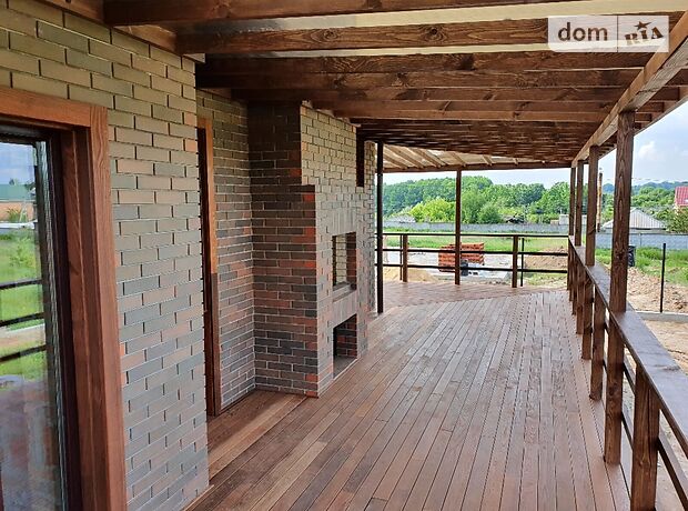 одноповерховий будинок з каміном, 177 кв. м, дерево та цегла. Продаж в Іванковичах (Київська обл.) фото 1 одноповерховий будинок з каміном, 177 кв. м, дерево та цегла. Продаж в Іванковичах (Київська обл.) фото 1