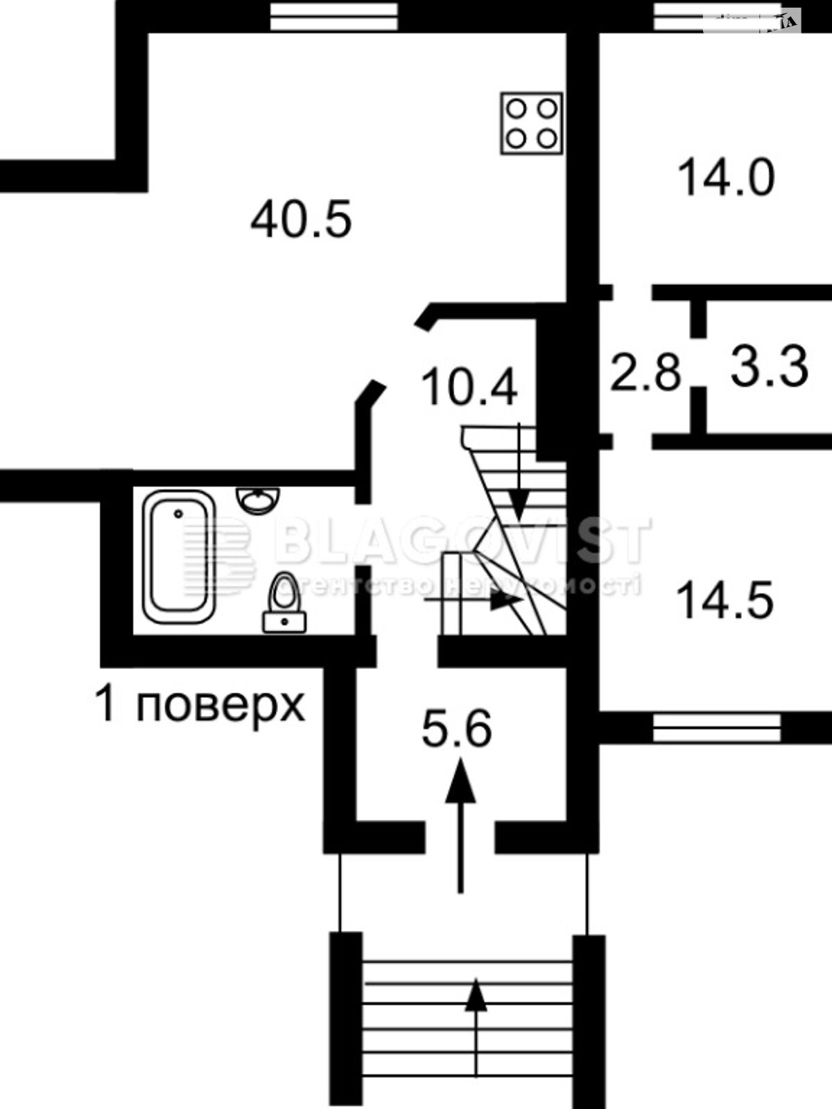 двоповерховий будинок веранда, 282.5 кв. м, цегла. Продаж у Великій Олександрівці фото 1