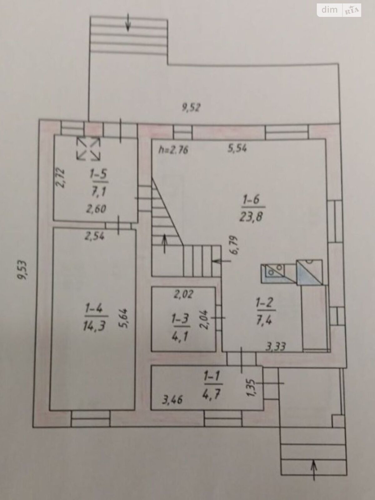 двухэтажный дом веранда, 119 кв. м, пеноблок. Продажа в Великой Александровке фото 1