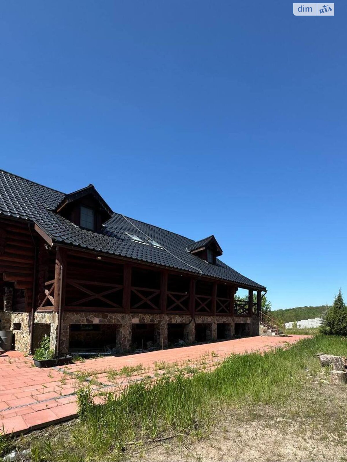 двоповерховий будинок з гаражем, 354.6 кв. м, зруб. Продаж у Великій Бугаївці фото 1 двоповерховий будинок з гаражем, 354.6 кв. м, зруб. Продаж у Великій Бугаївці фото 1