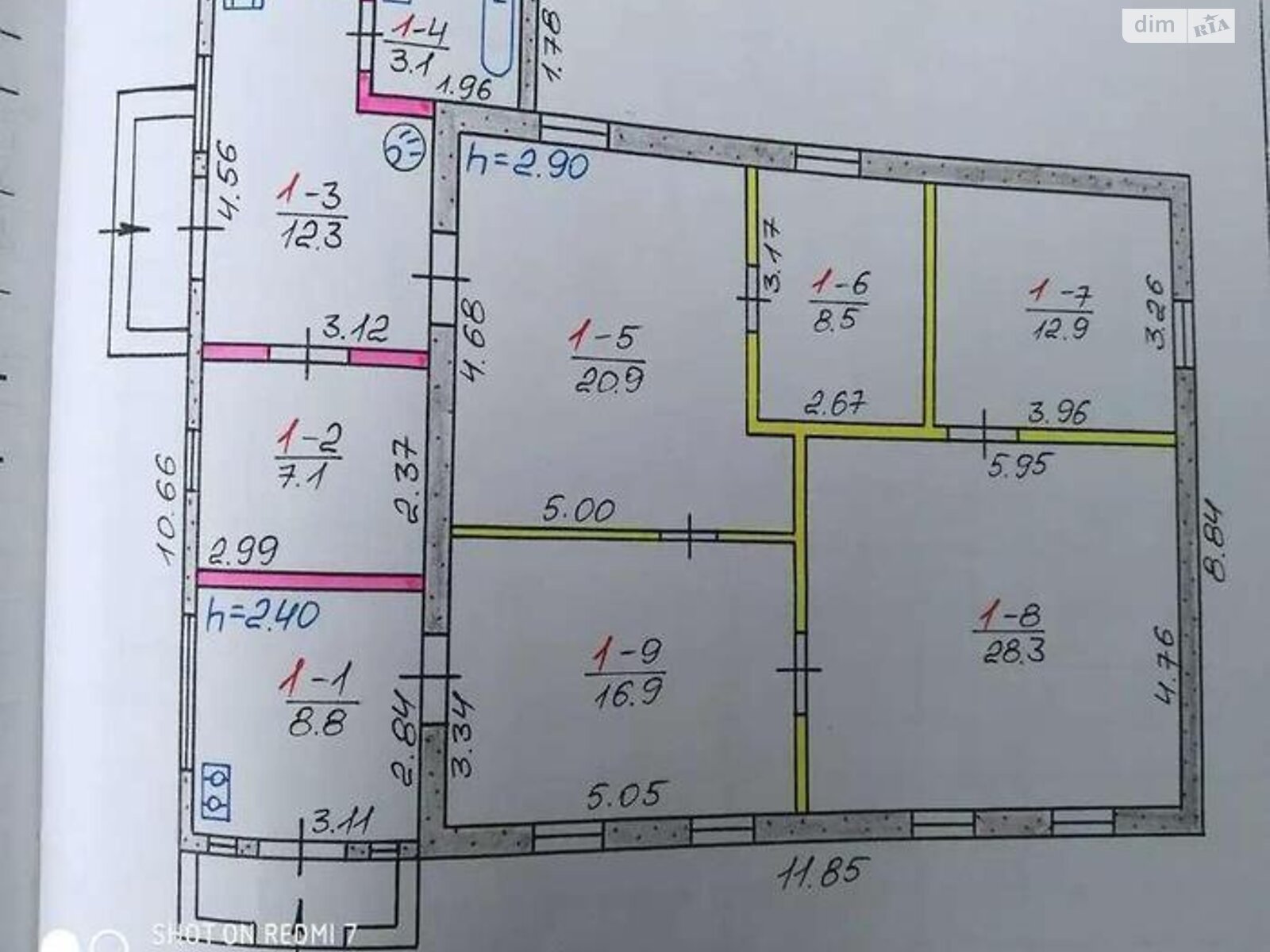 одноповерховий будинок, 118 кв. м, кирпич. Продаж у Великій Димерці фото 1