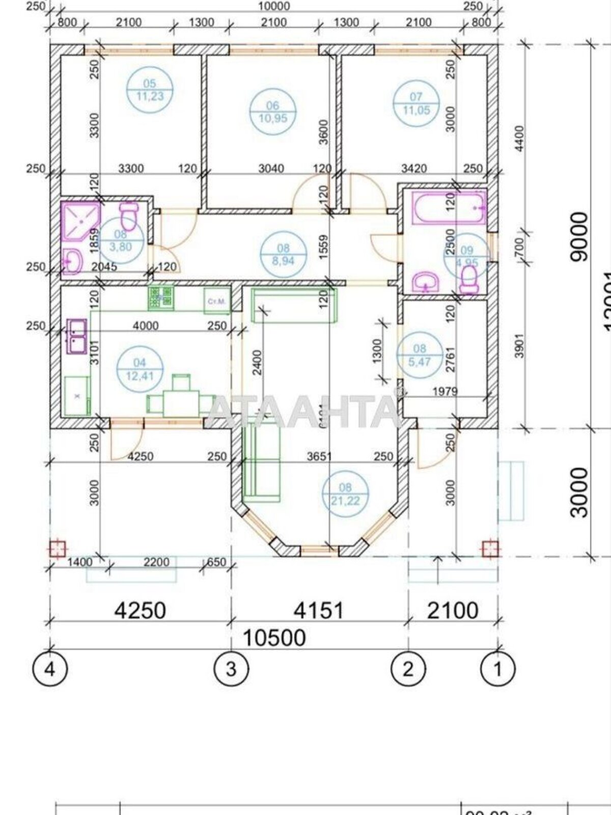 одноэтажный дом беседка, 115 кв. м, кирпич. Продажа в Виннице район Академический фото 1