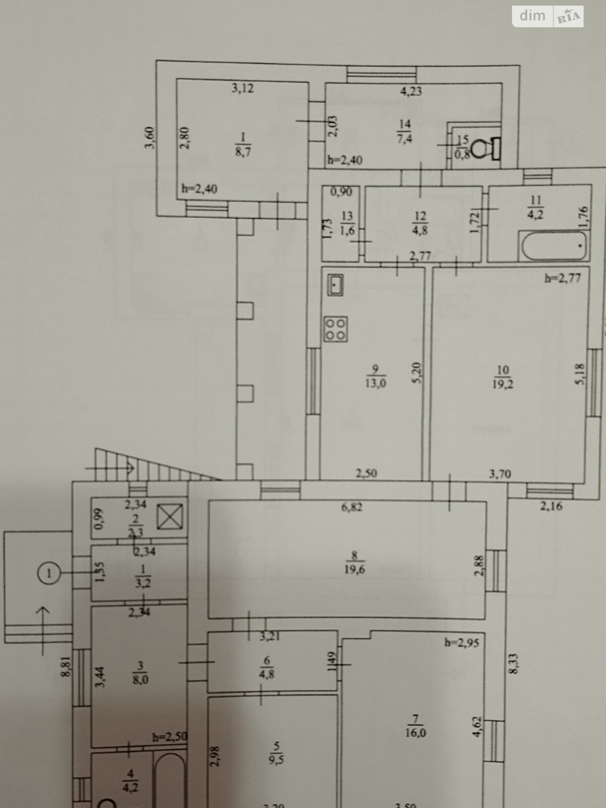 двухэтажный дом с гаражом, 180 кв. м, кирпич. Продажа в Виннице район Славянка фото 1