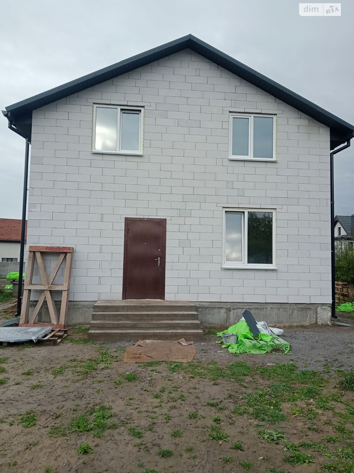 двухэтажный дом, 120 кв. м, газобетон. Продажа в Винницких Хуторах фото 1