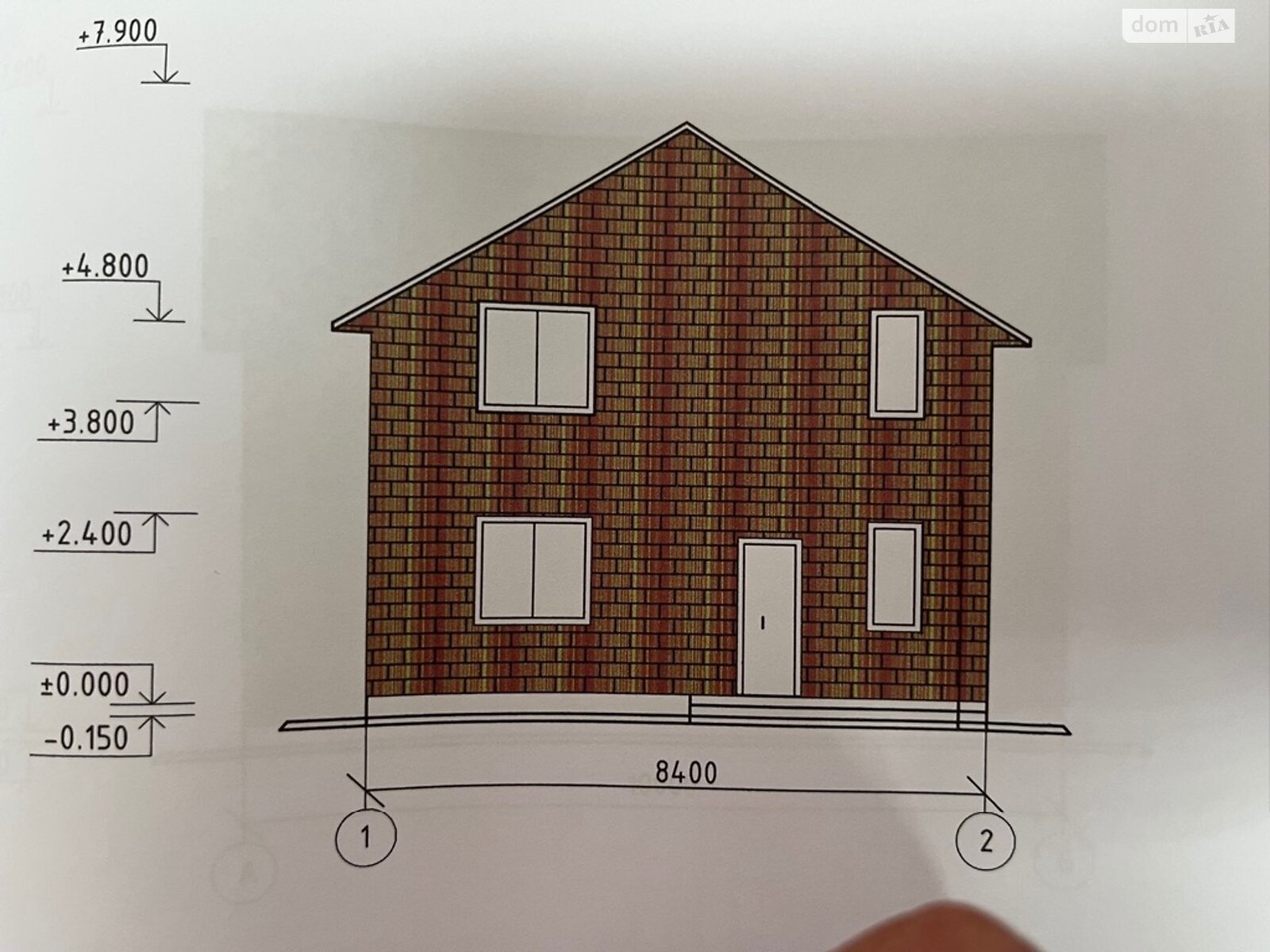 двоповерховий будинок без меблів, 138 кв. м, цегла. Продаж в Вінниці, район Тяжилів фото 1