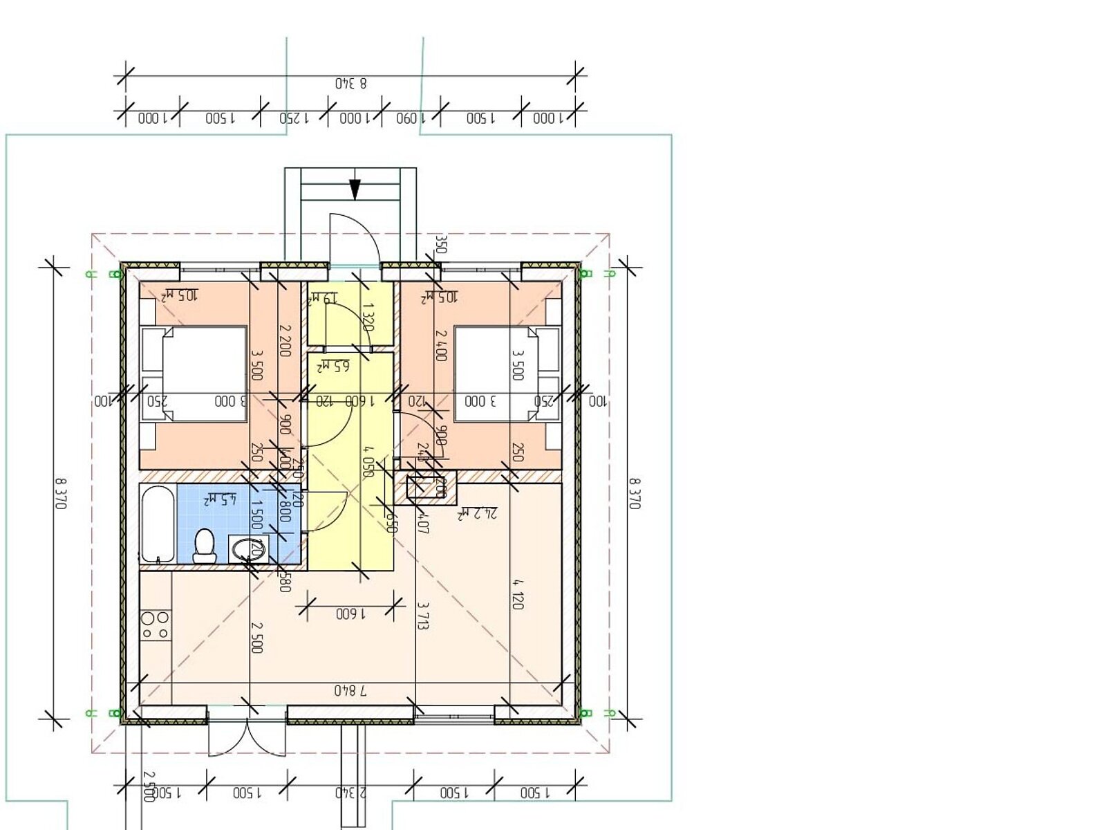 двоповерховий будинок, 110 кв. м, цегла. Продаж у Вінницьких Хуторах фото 1