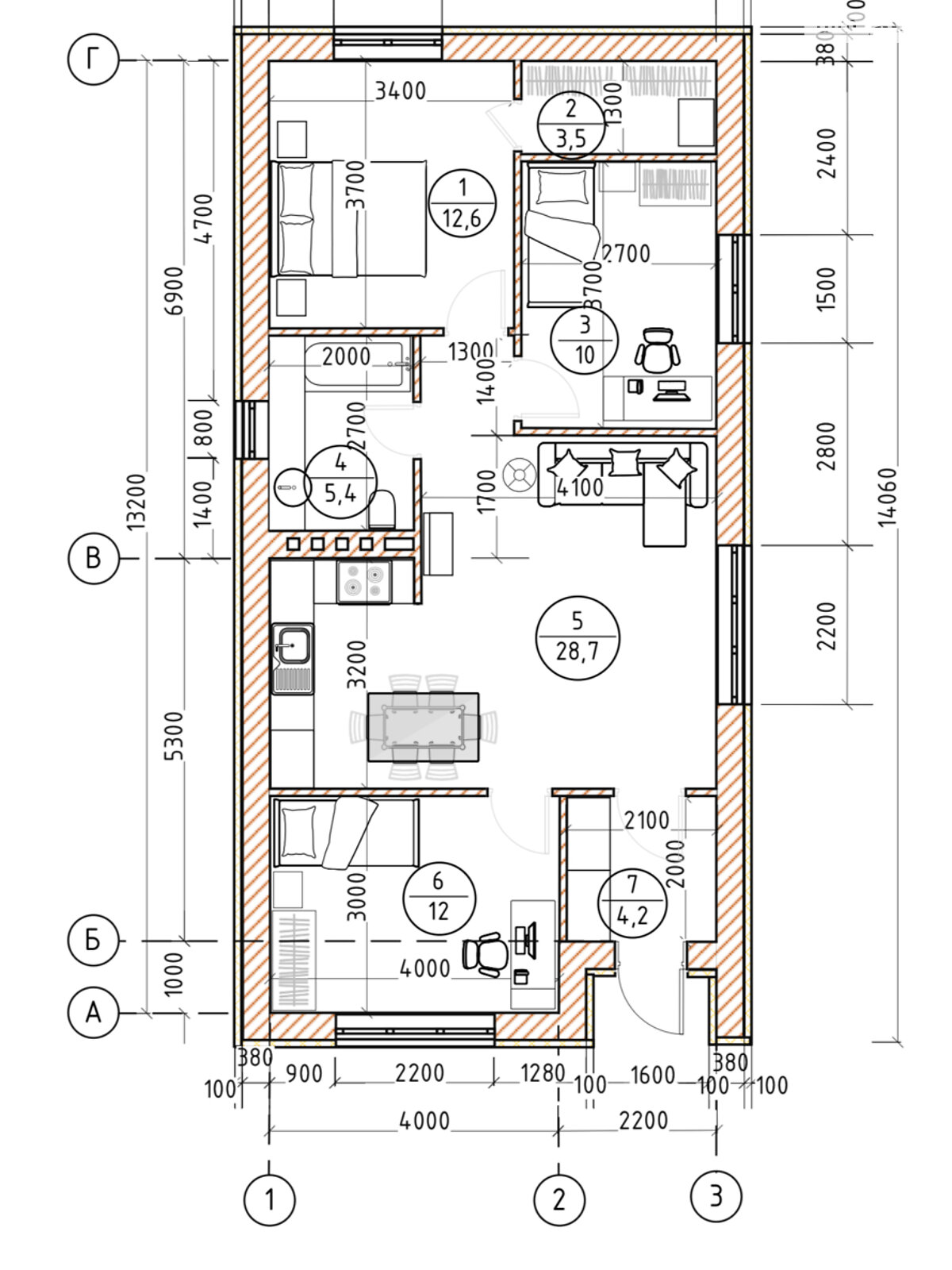 одноповерховий будинок, 76 кв. м, цегла. Продаж в Вінницьких Хуторах фото 1 одноповерховий будинок, 76 кв. м, цегла. Продаж в Вінницьких Хуторах фото 1