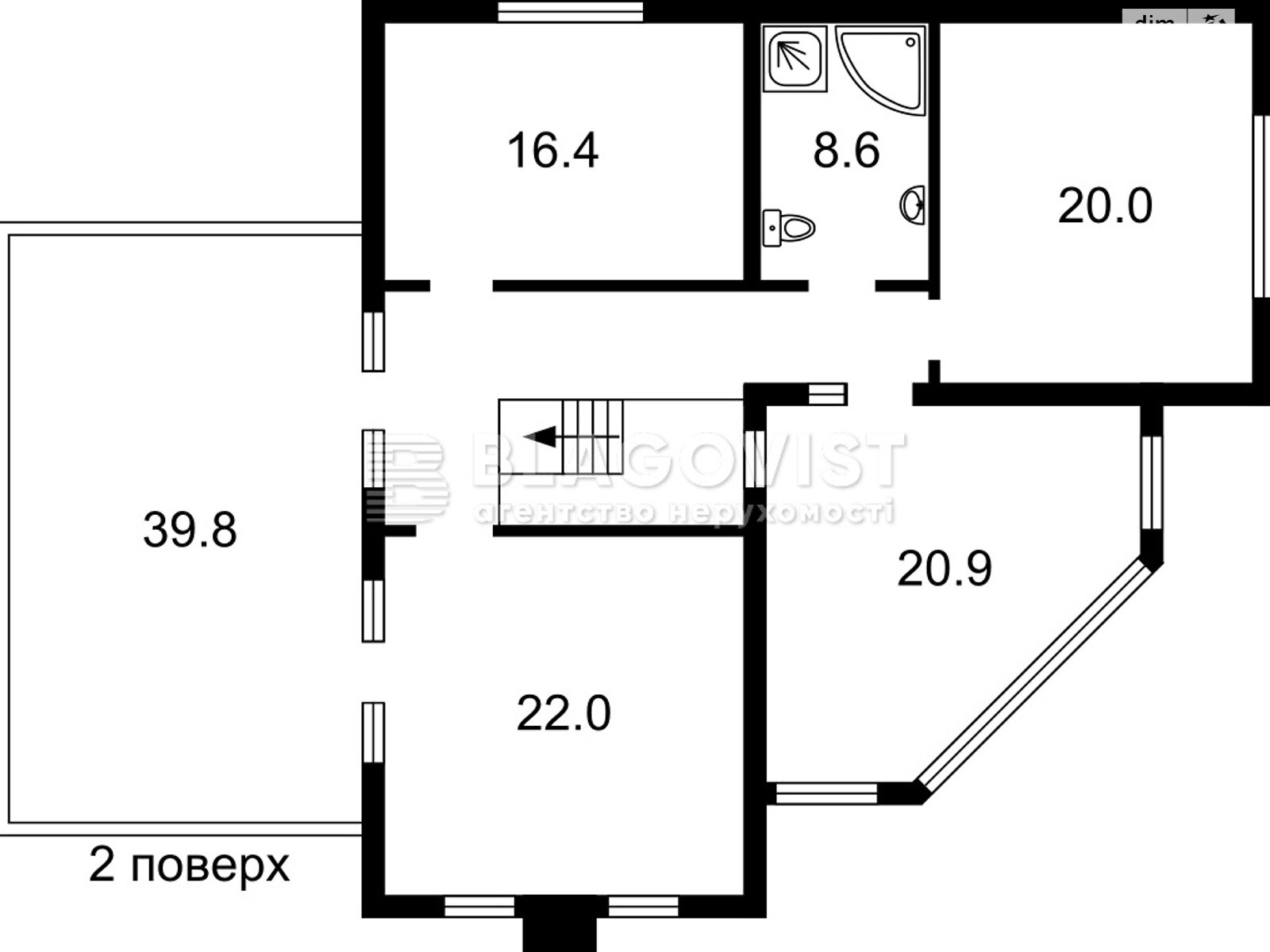 двухэтажный дом с балконом, 220 кв. м, кирпич. Продажа в Вишенки фото 1 двухэтажный дом с балконом, 220 кв. м, кирпич. Продажа в Вишенки фото 1