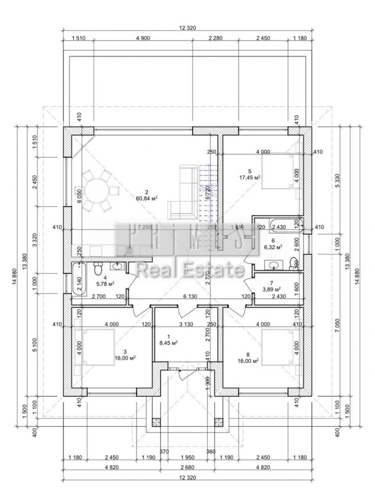 одноэтажный дом, 135 кв. м, кирпич. Продажа в Вишенки фото 1