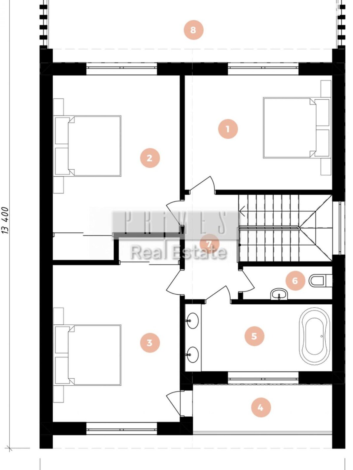 двухэтажный дом, 196 кв. м, кирпич. Продажа в Вишенки фото 1