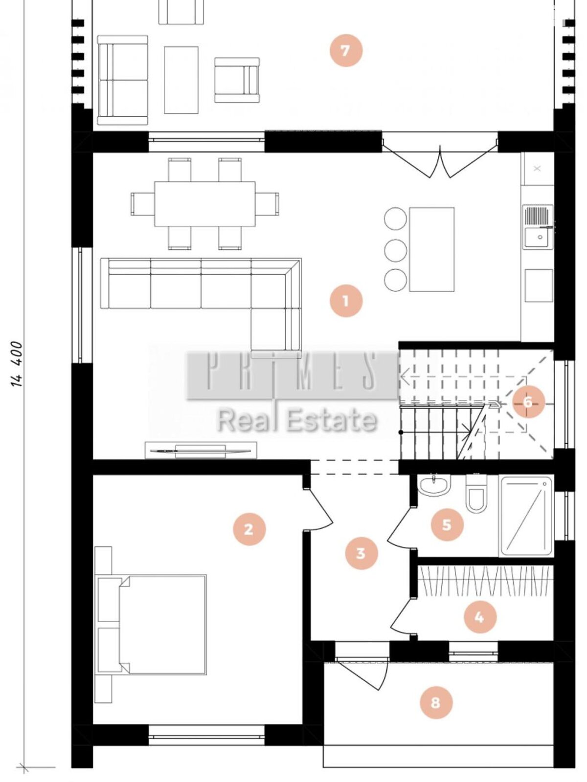 двухэтажный дом, 196 кв. м, кирпич. Продажа в Вишенки фото 1