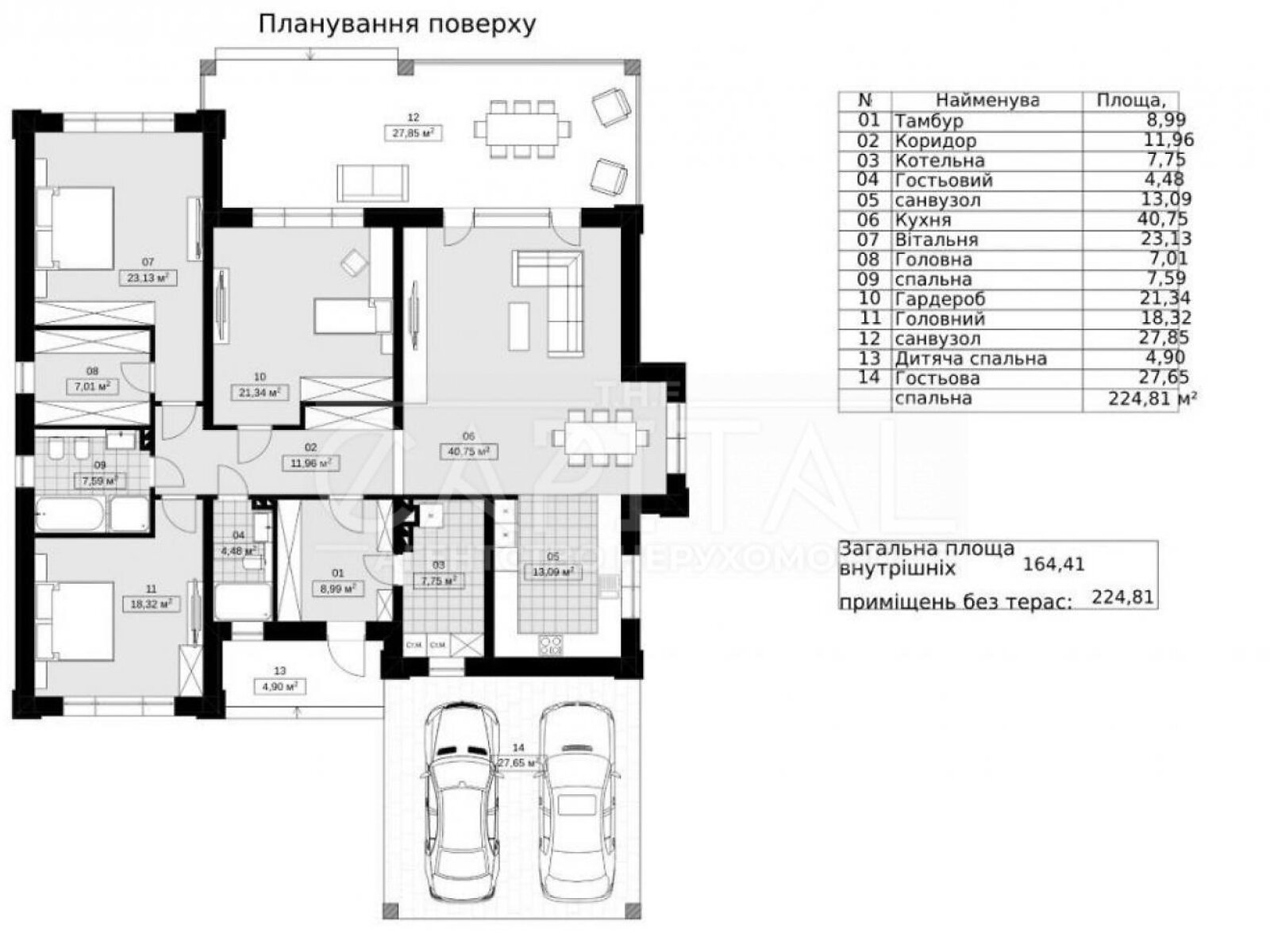 одноэтажный дом, 162 кв. м, кирпич. Продажа в Вишенки фото 1