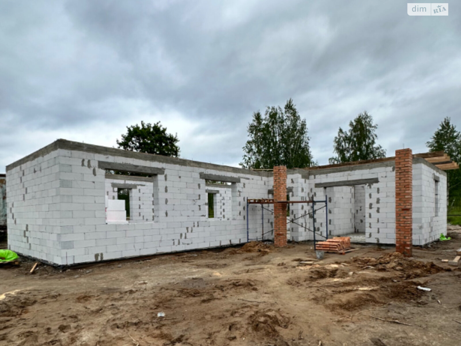 одноэтажный дом с отоплением, 115 кв. м, газобетон. Продажа в Ворзеле фото 1 одноэтажный дом с отоплением, 115 кв. м, газобетон. Продажа в Ворзеле фото 1