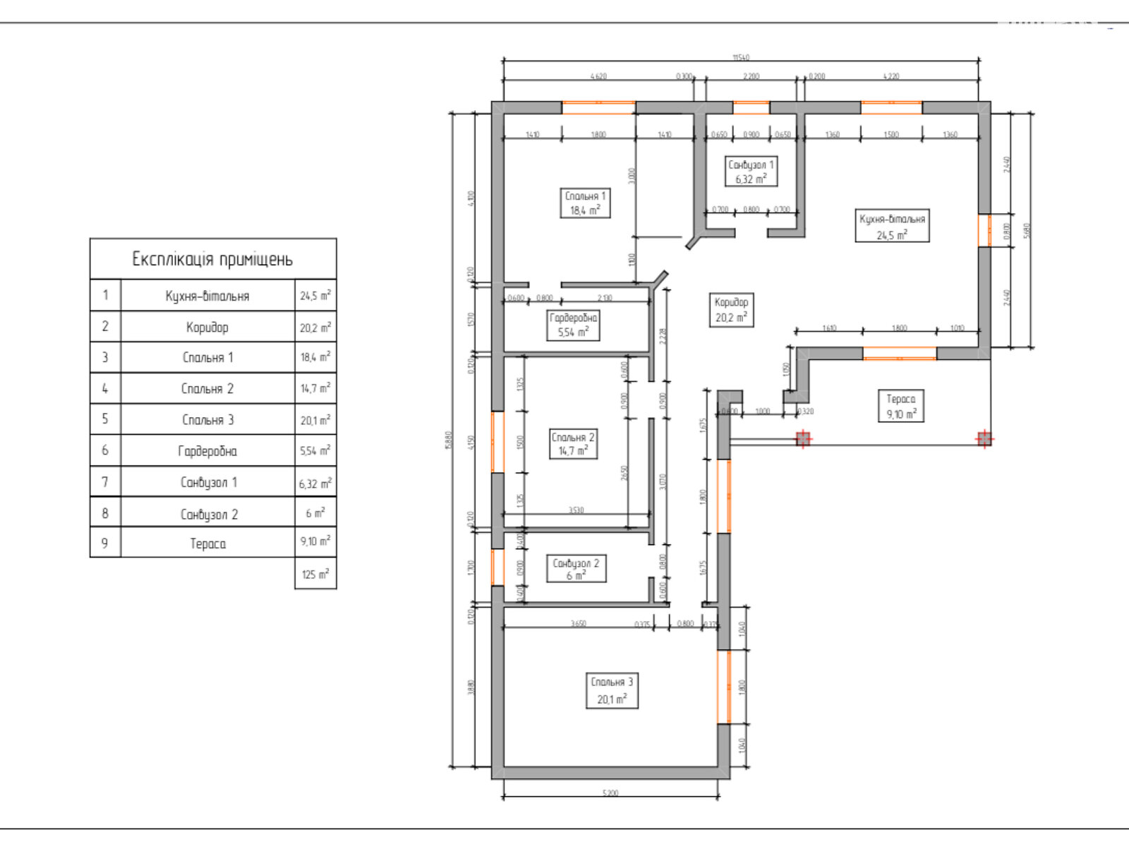 одноэтажный дом, 125 кв. м, кирпич. Продажа в Ворзеле фото 1