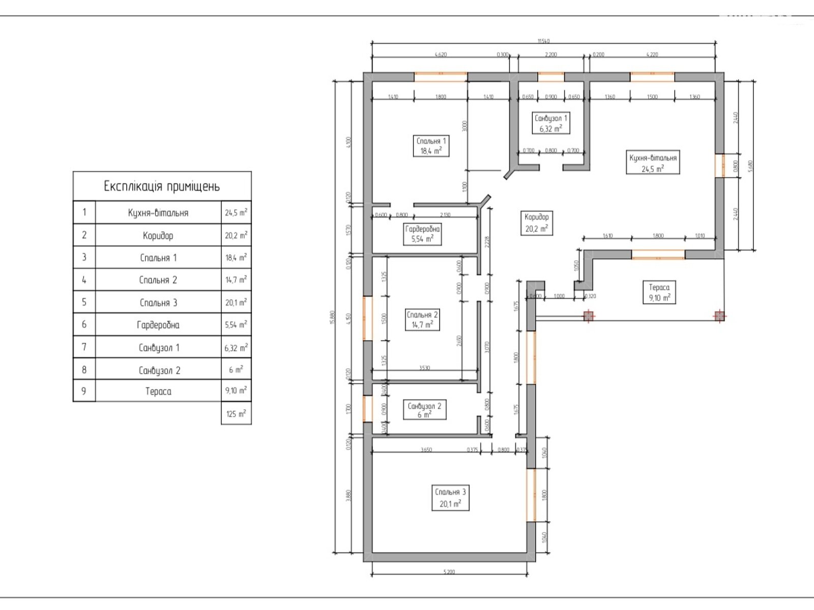 одноповерховий будинок, 125 кв. м, кирпич. Продаж у Ворзелі фото 1 одноповерховий будинок, 125 кв. м, кирпич. Продаж у Ворзелі фото 1