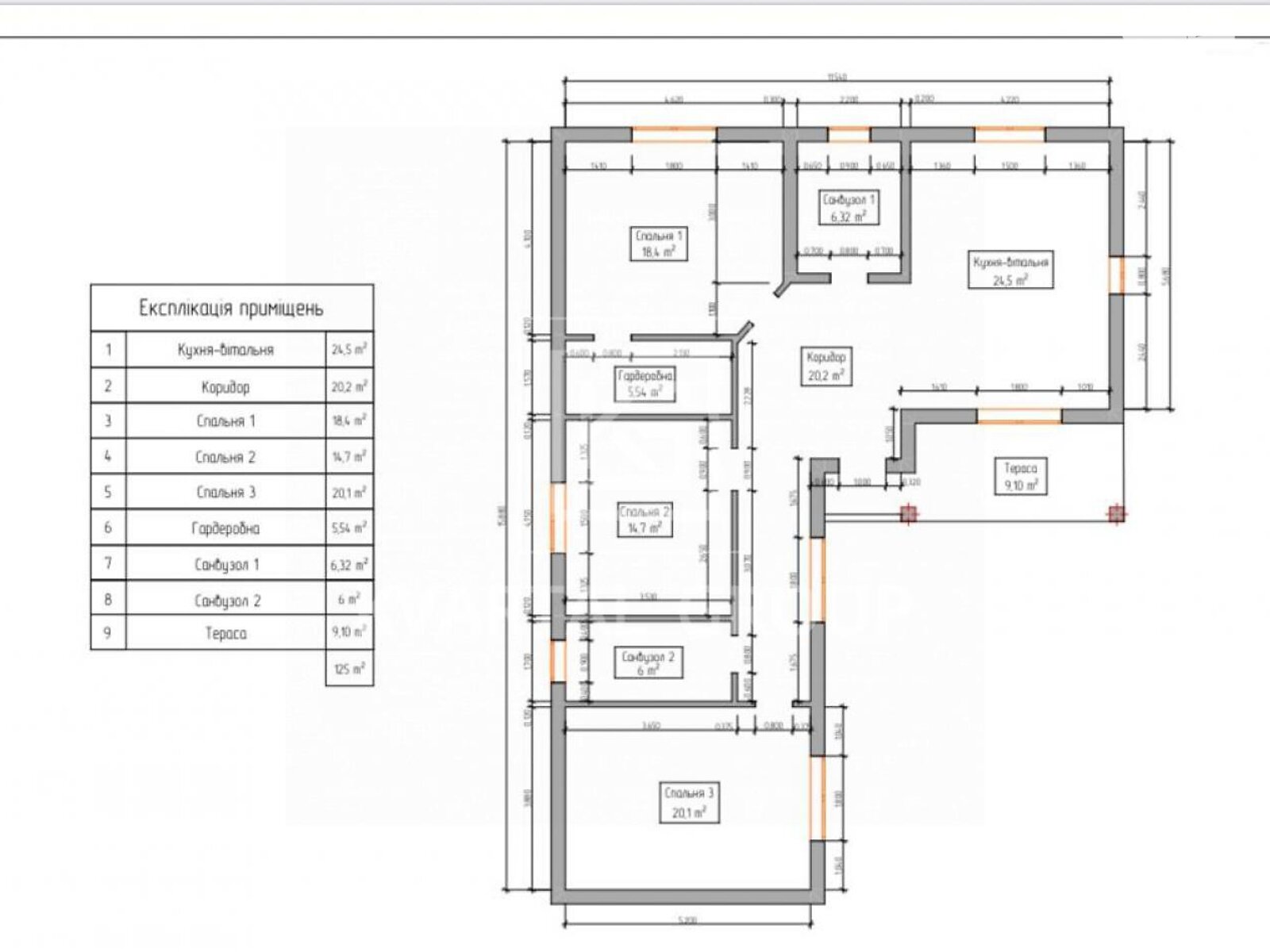 одноэтажный дом с отоплением, 125 кв. м, кирпич. Продажа в Ворзеле фото 1 одноэтажный дом с отоплением, 125 кв. м, кирпич. Продажа в Ворзеле фото 1