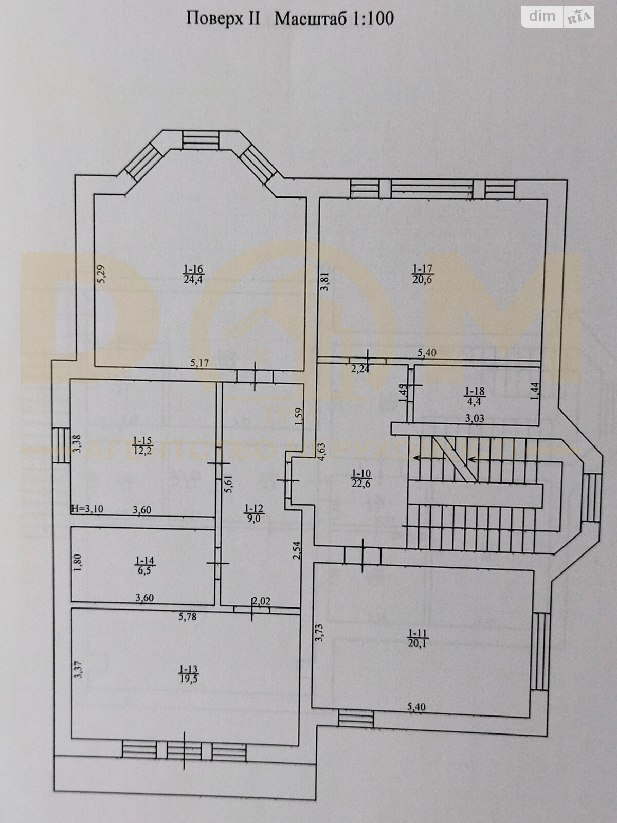 двухэтажный дом с балконом, 370.1 кв. м, керамический кирпич. Продажа в Михайловке-Рубежовке фото 1