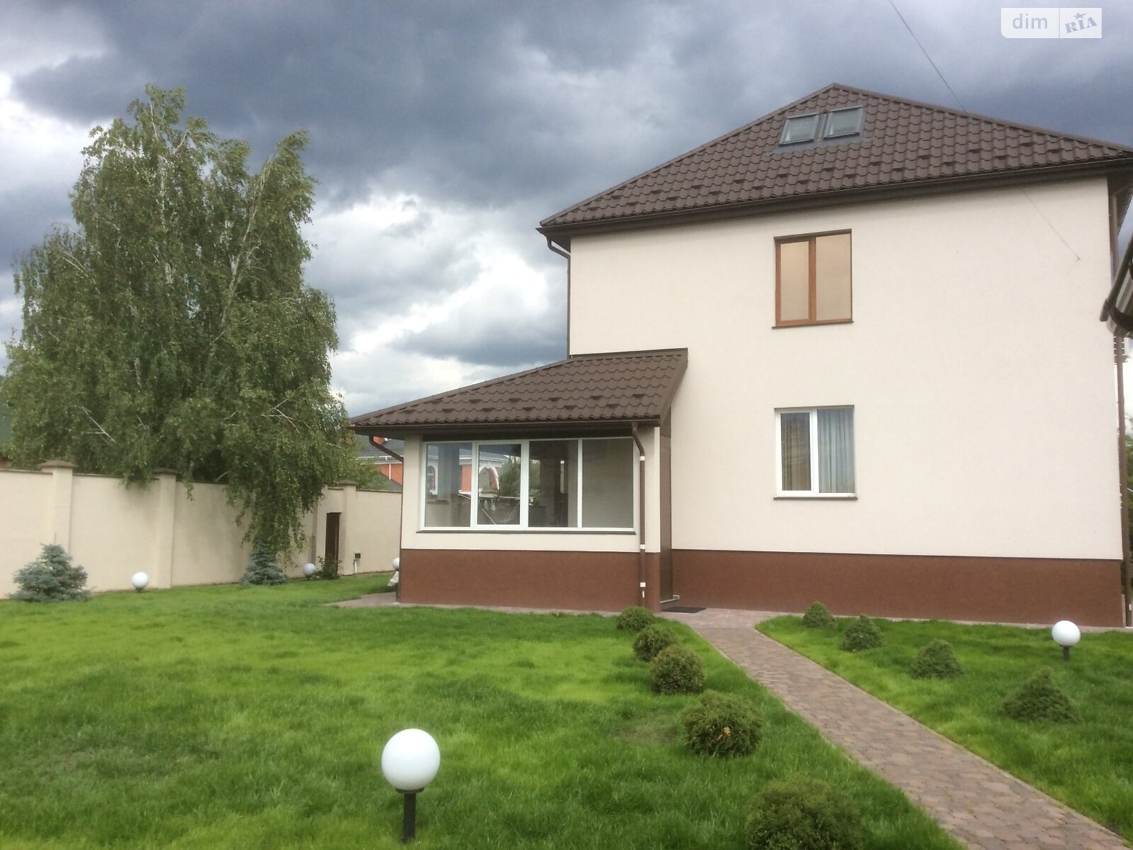 двухэтажный дом с верандой, 350 кв. м, пеноблок. Продажа в Вышгороде район Вышгород фото 1