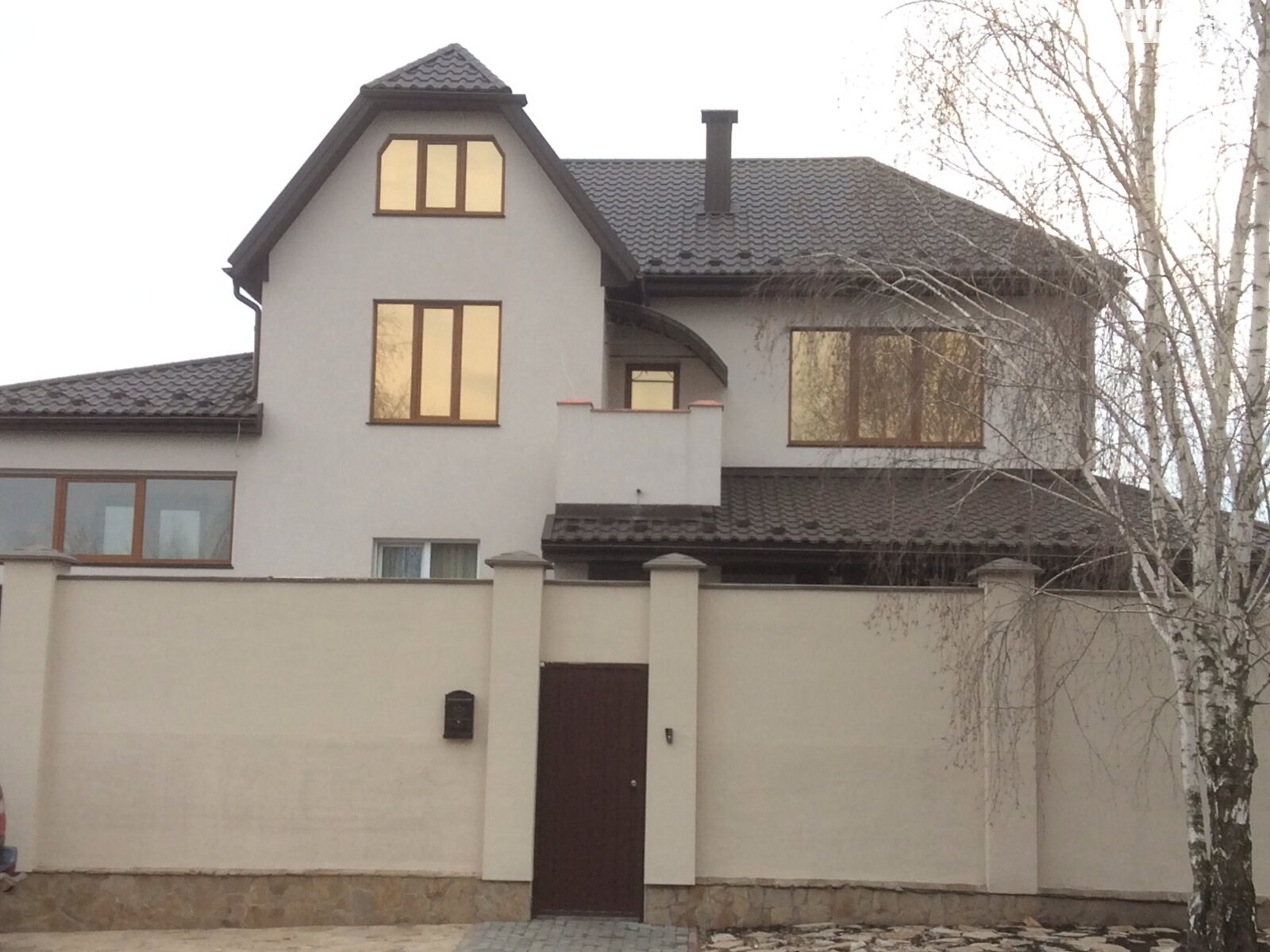 двухэтажный дом с верандой, 350 кв. м, пеноблок. Продажа в Вышгороде район Вышгород фото 1