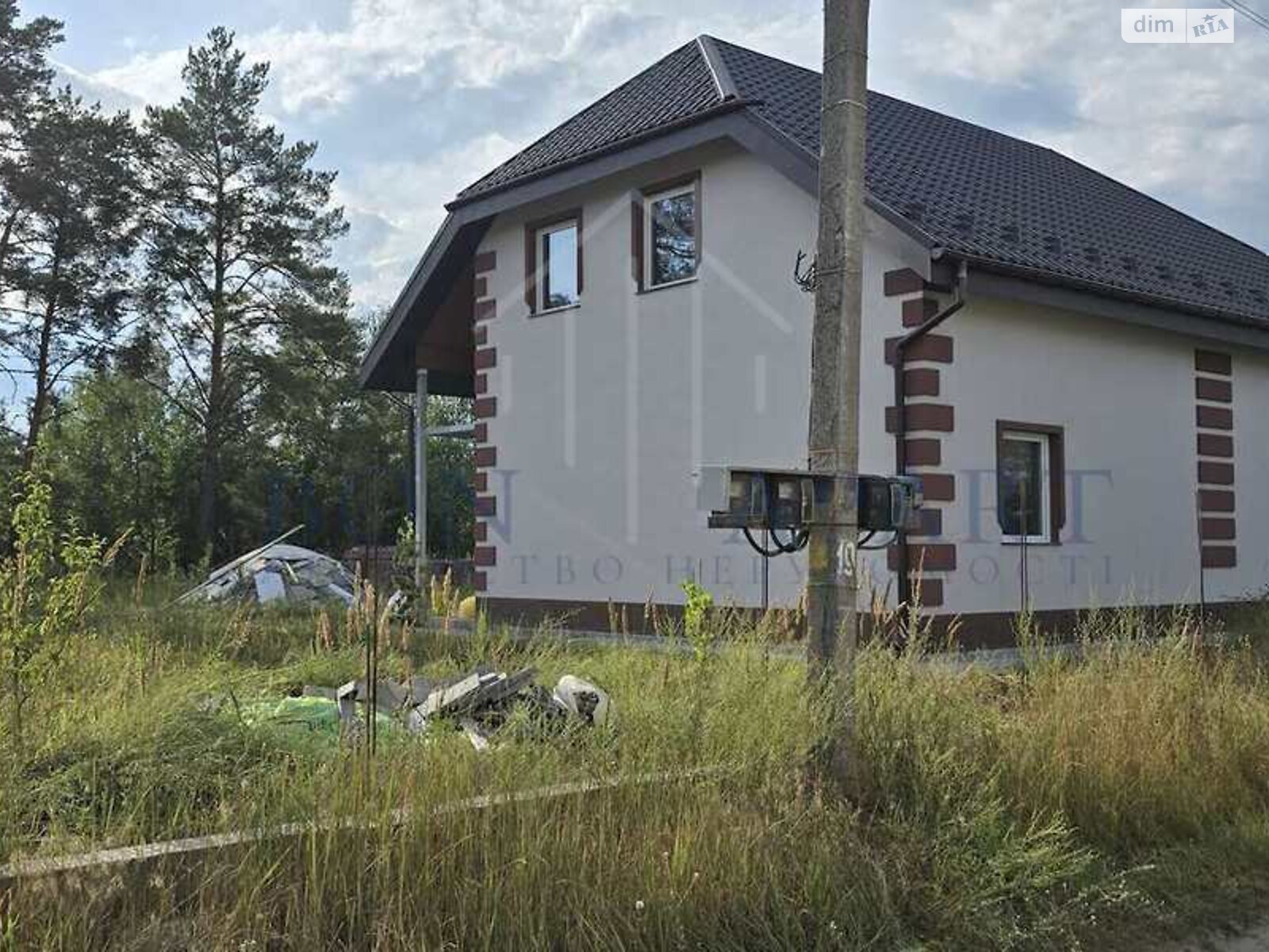 двухэтажный дом с мансардой, 135 кв. м, газобетон. Продажа в Высшей Дубечне фото 1