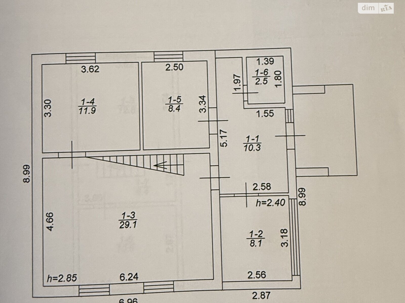 двухэтажный дом с верандой, 100.1 кв. м, кирпич. Продажа в Яготине фото 1