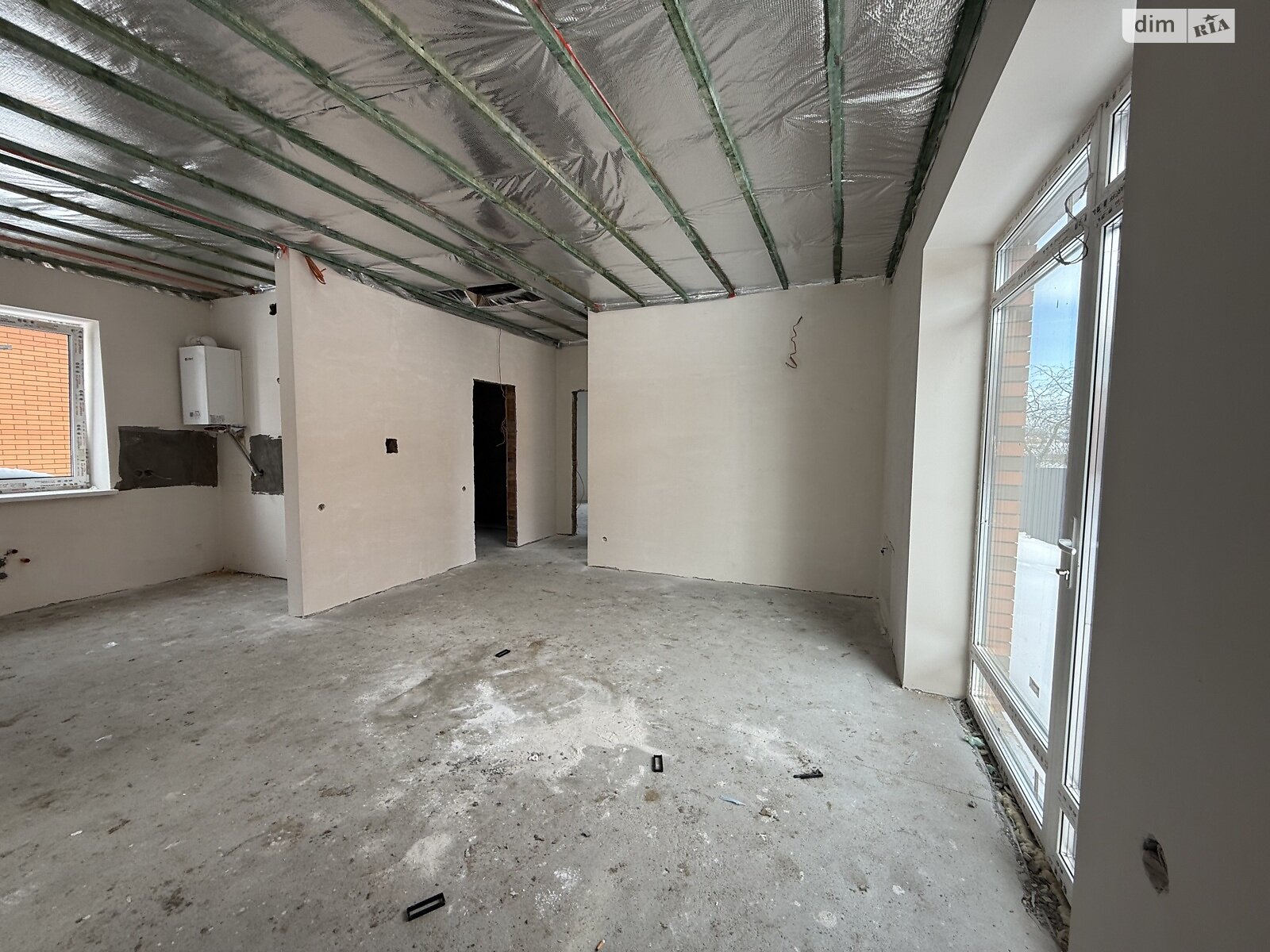 одноэтажный дом с отоплением, 87 кв. м, кирпич. Продажа в Якушинцах фото 1