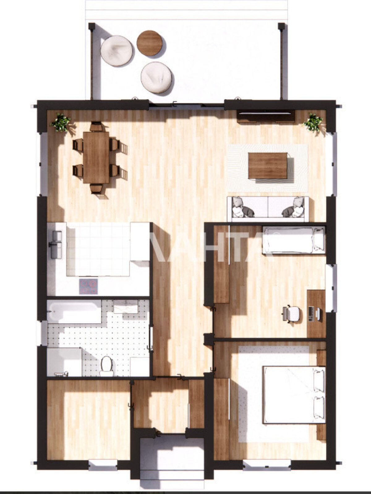 одноповерховий будинок, 90 кв. м, кирпич. Продаж у Якушинцях фото 1 одноповерховий будинок, 90 кв. м, кирпич. Продаж у Якушинцях фото 1