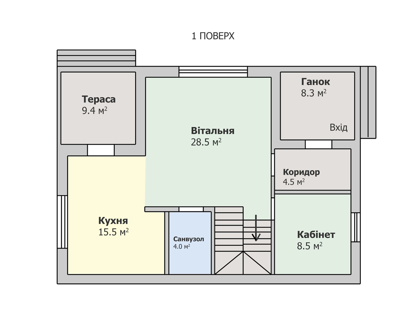 двухэтажный дом с отоплением, 135 кв. м, газобетон. Продажа в Якушинцах фото 1