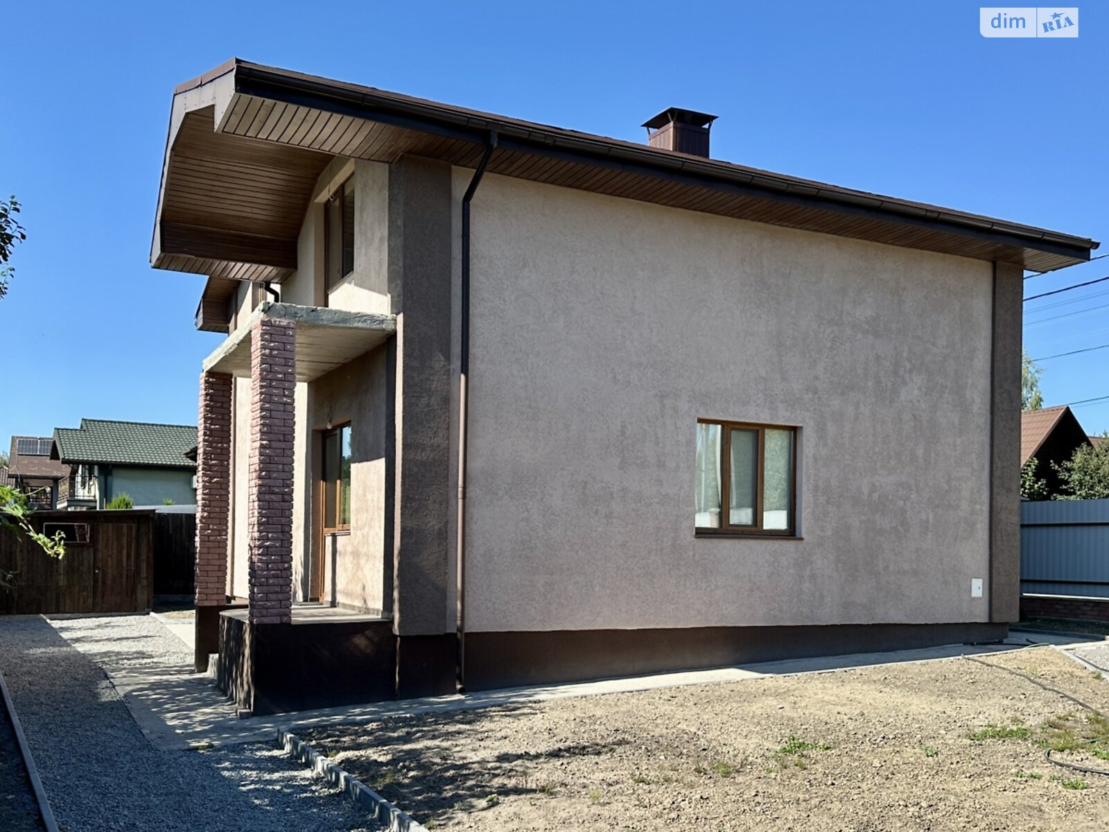 двухэтажный дом с верандой, 133.4 кв. м, пеноблок. Продажа в Юровке фото 1