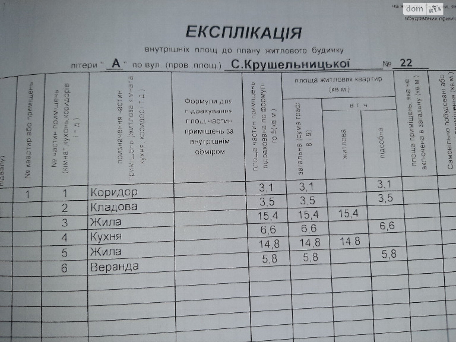 одноэтажный дом веранда, 49.2 кв. м, крупноблочный известняк. Продажа в Залещиках район Залещики фото 1