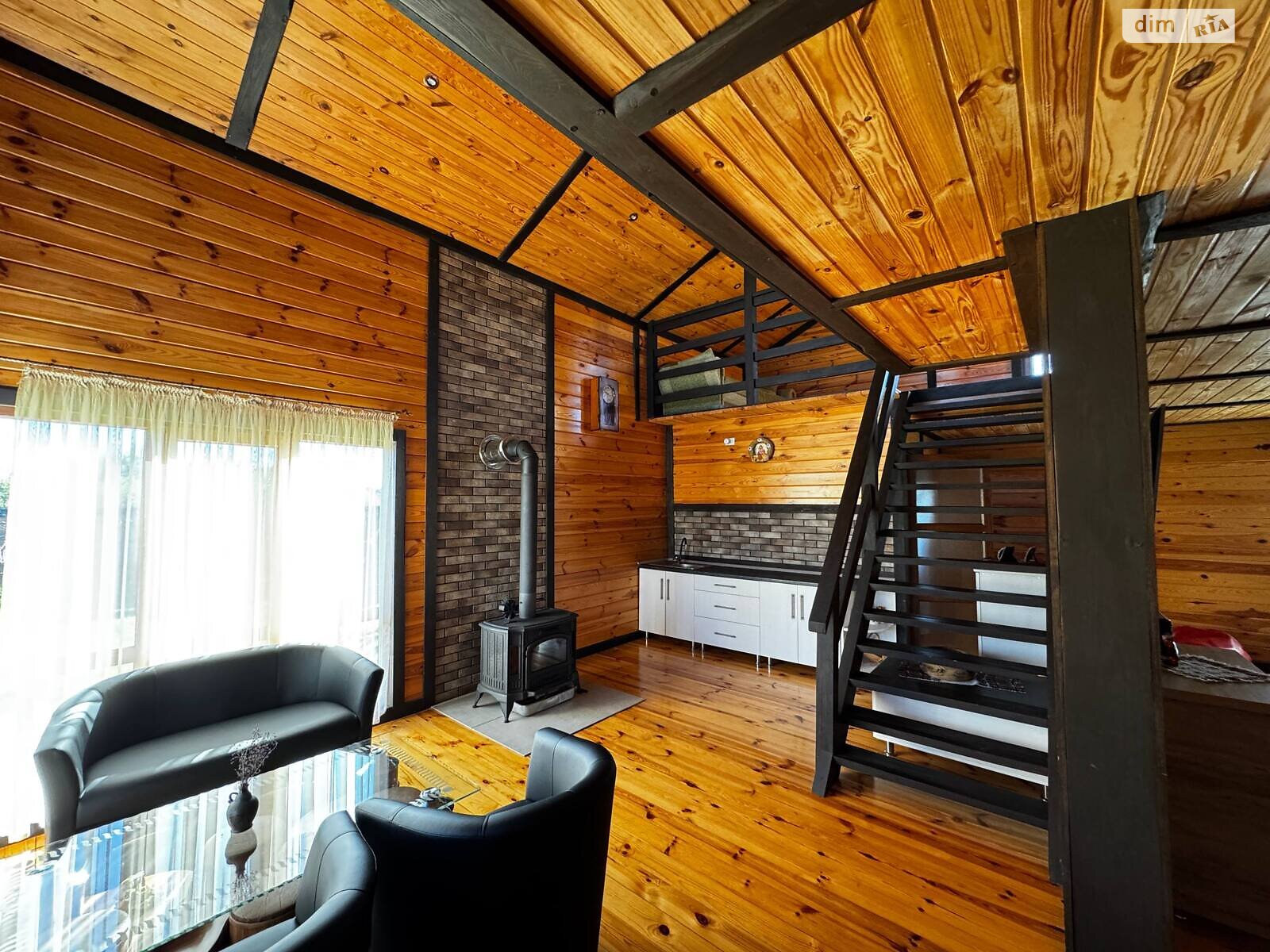 двухэтажный дом с верандой, 140 кв. м, брус. Продажа в Залесье фото 1