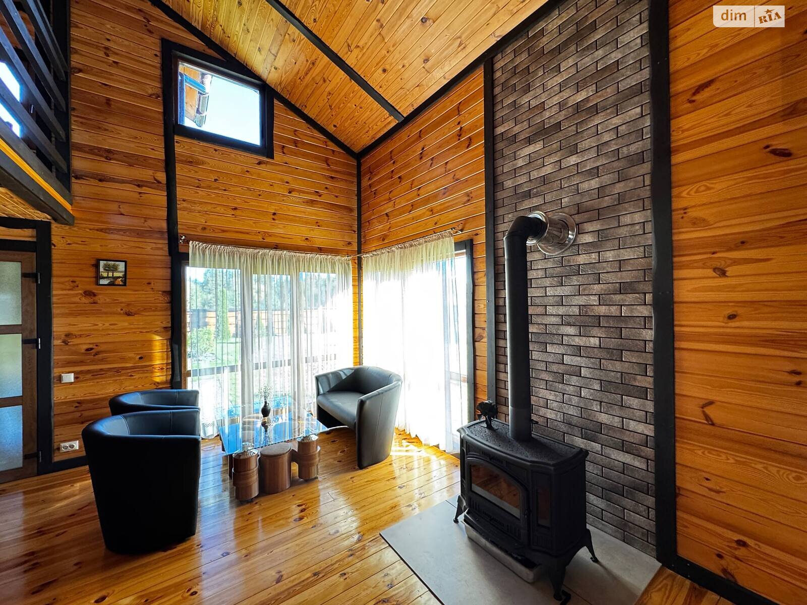 двухэтажный дом с верандой, 140 кв. м, брус. Продажа в Залесье фото 1