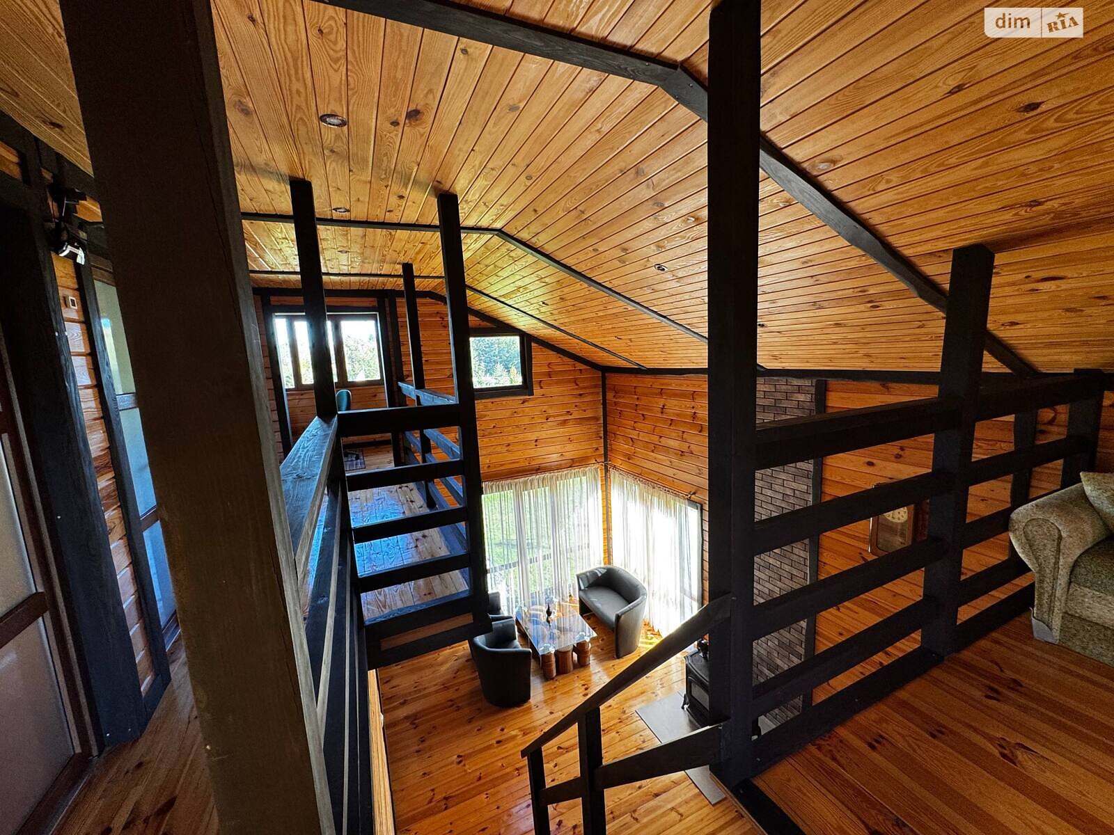 двухэтажный дом с верандой, 140 кв. м, брус. Продажа в Залесье фото 1