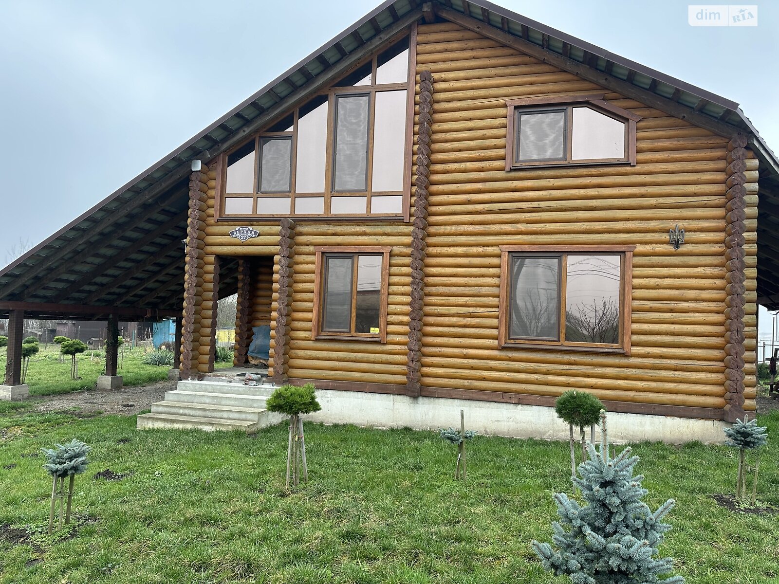 двухэтажный дом с гаражом, 125.1 кв. м, сруб. Продажа в Залукве фото 1 двухэтажный дом с гаражом, 125.1 кв. м, сруб. Продажа в Залукве фото 1