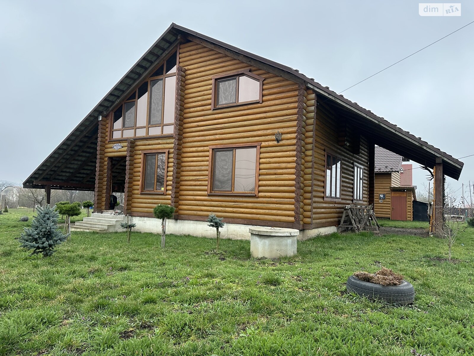 двухэтажный дом с гаражом, 125.1 кв. м, сруб. Продажа в Залукве фото 1 двухэтажный дом с гаражом, 125.1 кв. м, сруб. Продажа в Залукве фото 1