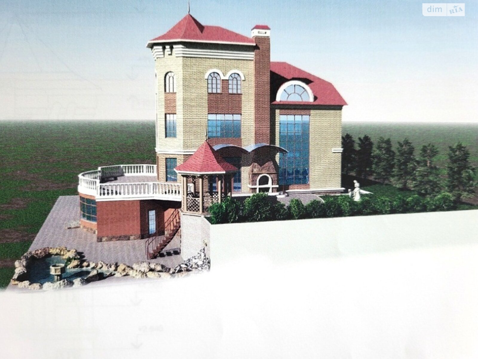 двухэтажный дом беседка, 528 кв. м, керамический кирпич. Продажа в Запорожье район Днепровский (Ленинский) фото 1
