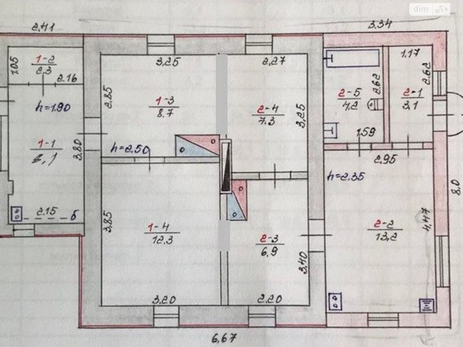 одноэтажный дом с отоплением, 67 кв. м, кирпич силикатный. Продажа в Запорожье район Запорожье Левое фото 1