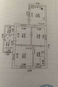 одноповерховий будинок, 46.3 кв. м, цегла. Продаж в Запоріжжі, район Зелений Яр фото 2