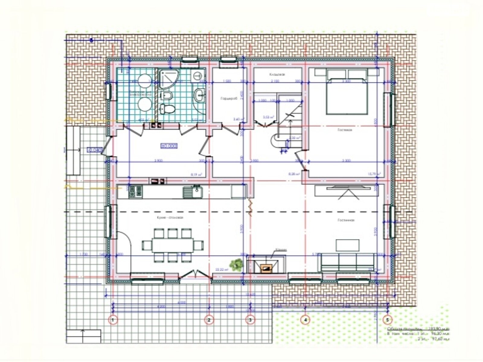 двухэтажный дом, 193 кв. м, пеноблок. Продажа в Зазимье фото 1