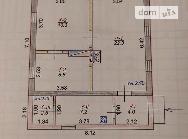 одноэтажный дом с садом, 58 кв. м, кирпич. Продажа в Згуровке фото 1 одноэтажный дом с садом, 58 кв. м, кирпич. Продажа в Згуровке фото 1