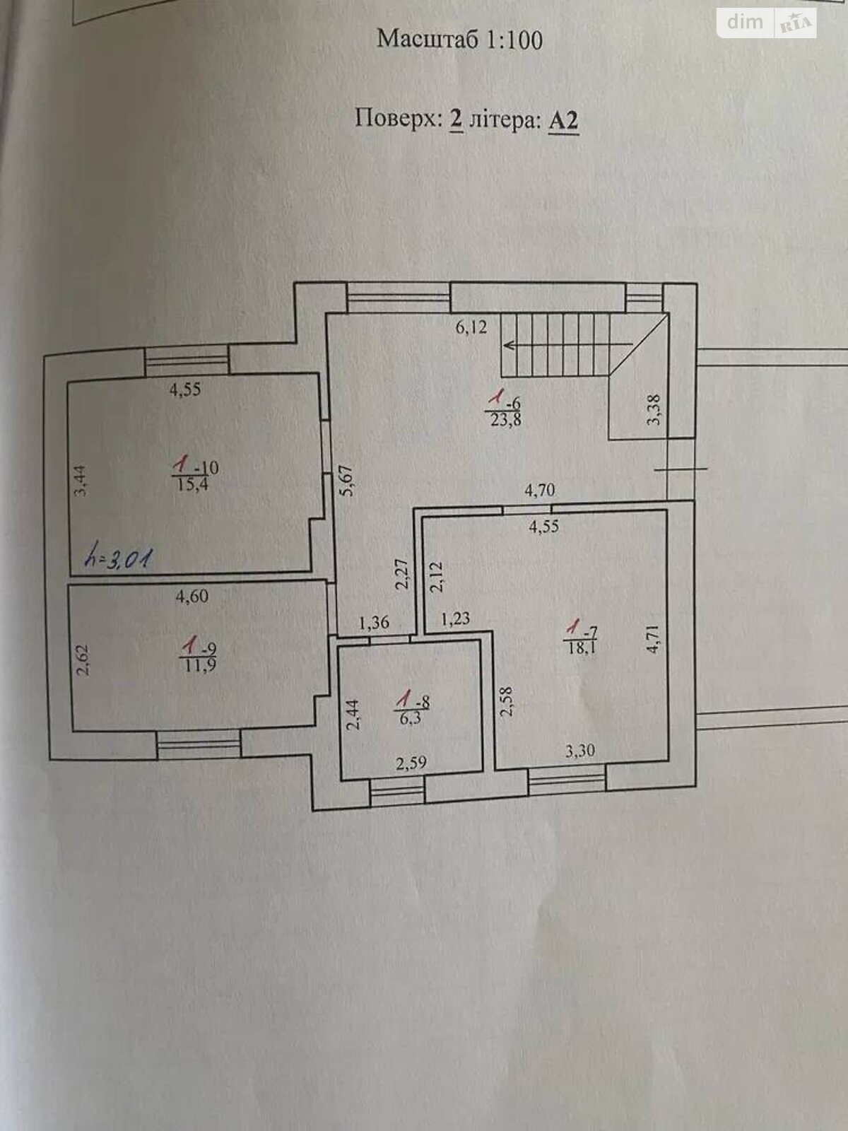 двухэтажный дом с гаражом, 173 кв. м, кирпич. Продажа в Зубре фото 1